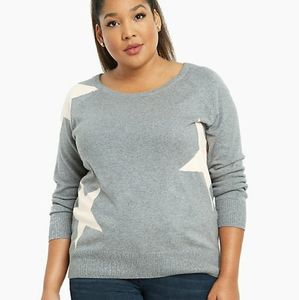 Torrid Plus Size Star Print Sweater 00